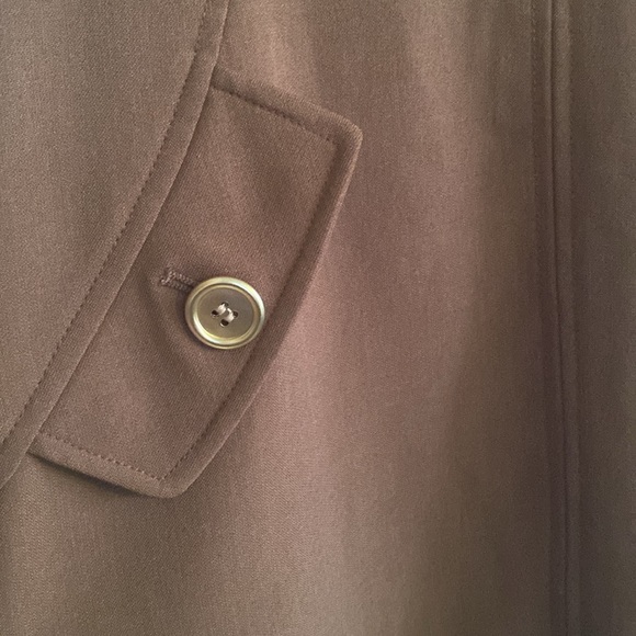 Kasper Brown Self Tie Belt Seamed Notched Neckline Sheath Dress - Picture 6 of 8